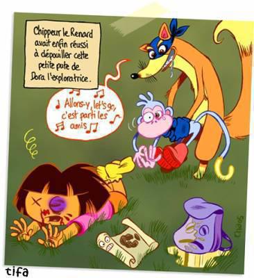 ALOR SA SES POUR MA ZINE LOL LA POVRE DORA !!!!!